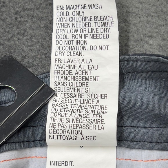 Quiksilver Highline Board Shorts Men Gray Orange Gradient Stripe Swim Trunks - Picture 15 of 16